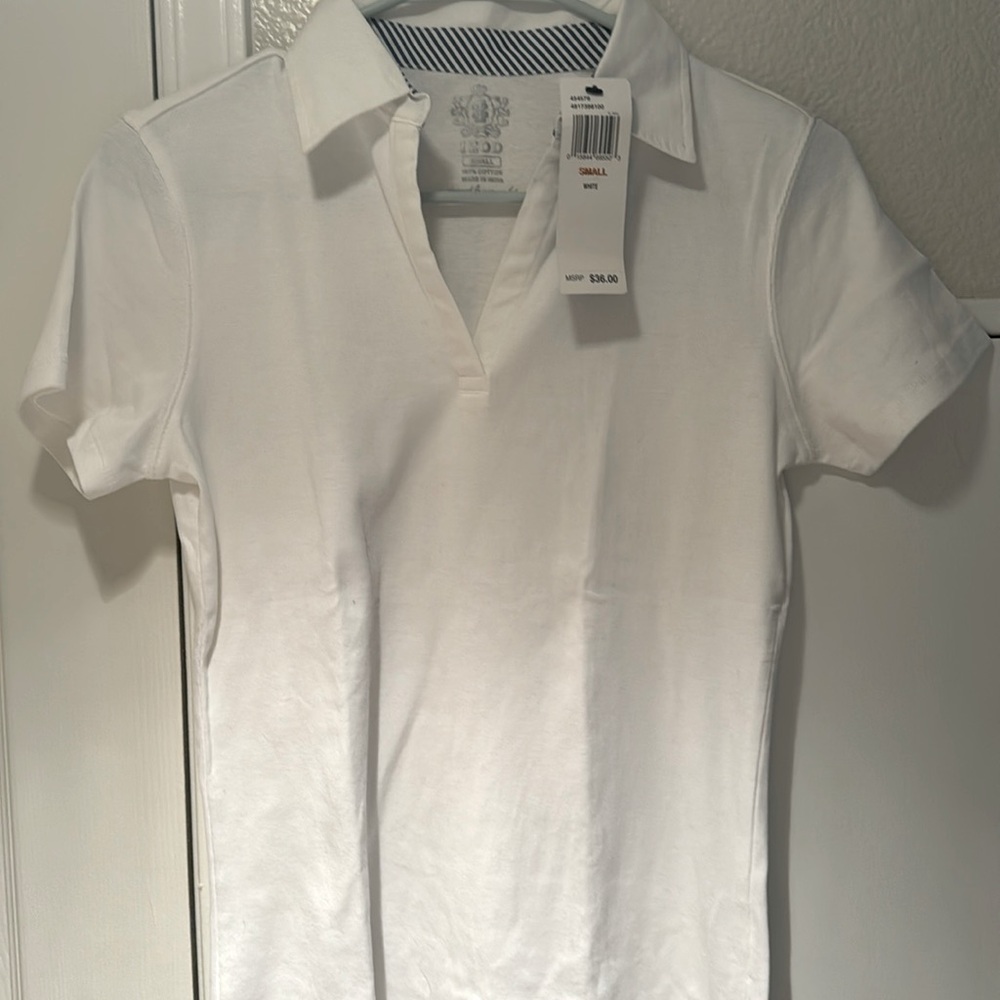 Izod white polo. Small
